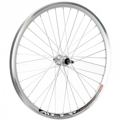 Koło tylne 26" wolnobieg V-brake srebrne 36 otw.