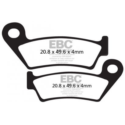 Klocki rowerowe EBC (organiczne) Rock Shox & AMP CFA242