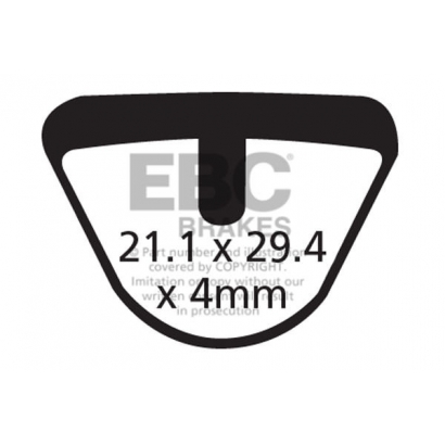 Klocki rowerowe EBC (organiczne wyczynowe) Diatech Kinetic Nifon Mechanical Caliper CFA285R