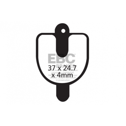 Klocki rowerowe EBC (organiczne wyczynowe) RST Mechanical CFA288R