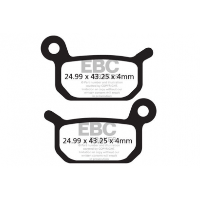 Klocki rowerowe EBC (spiekane) Formula B4 CFA325HH