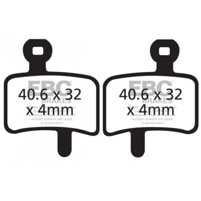 Klocki rowerowe EBC (organiczne) Diatech Anchor & Promax DSK901 CFA364