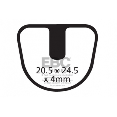Klocki rowerowe EBC (organiczne) Joytech Mechanical CFA392