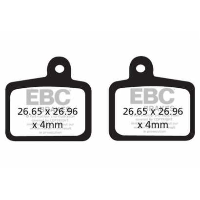 Klocki rowerowe EBC (organiczne wyczynowe) Hayes Stroker Ryde CFA466R