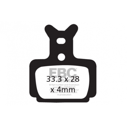 Klocki rowerowe EBC CFA470R (półmetaliczne) Formula One & Mega