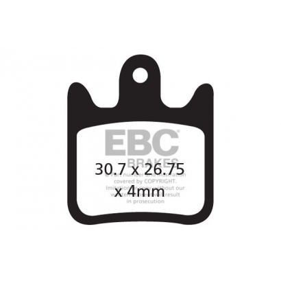 Klocki rowerowe EBC (spiekane) Hope Tech X2 CFA487HH