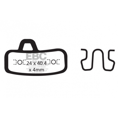 Klocki rowerowe EBC (organiczne) Hayes Stroker Ace CFA494