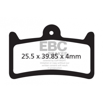 Klocki rowerowe EBC (organiczne wyczynowe) Hope Evo V4 CFA639R