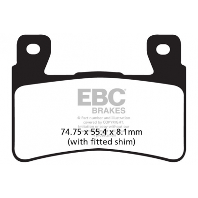 Klocki hamulcowe CBR 900/VTR 1000 EBC FA265HH