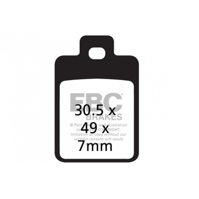 Klocki hamulcowe PIAGGIO SFERA 50/125 EBC SFA255