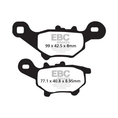Klocki hamulcowe YAMAHA CV 50 A/R JOG EBC SFA384