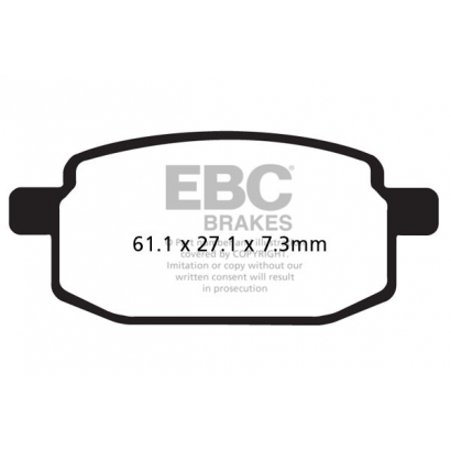 Klocki hamulcowe YAMAHA CY 50 RS JOG R EBC SFA169