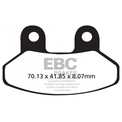 Klocki hamulcowe SYM VS 125 EBC SFA306