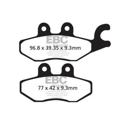 Klocki hamulcowe VESPA GTS 300 EBC SFA418