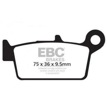 Klocki hamulcowe PEUGEOT SV 50/80/125 EBC SFA131/3