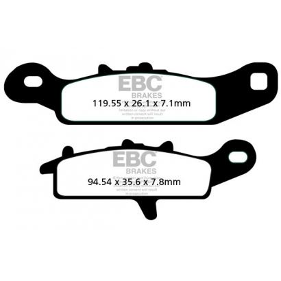 Klocki hamulcowe Kawasaki KFX/Suzuki LT-V700 EBC FA342R