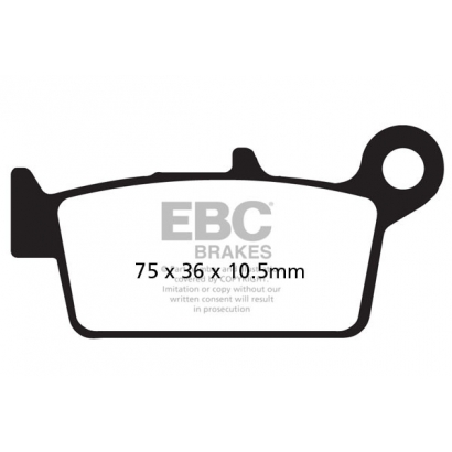 Klocki hamulcowe Yamaha YZ 125/250 EBC FA131R