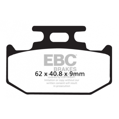 Klocki hamulcowe Yamaha DT 125 EBC FA152R