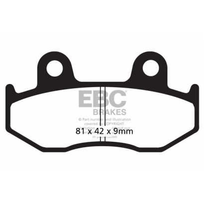 Klocki hamulcowe Yamaha YFM 700/YFZ 450 EBC FA323R