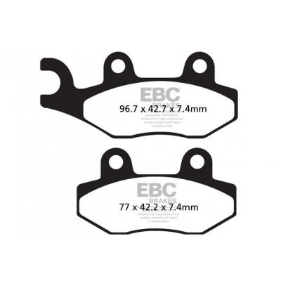 Klocki hamulcowe Yamaha YZ 125/250 EBC FA135TT
