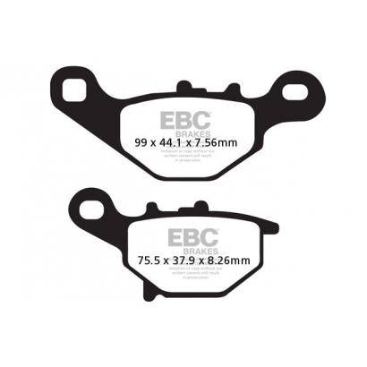 Klocki hamulcowe Kawasaki KLX 125/Suzuki RM 80 EBC FA230TT