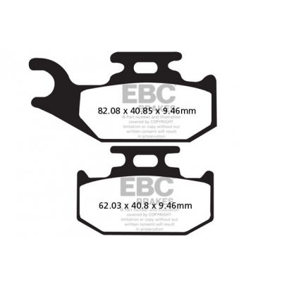 Klocki hamulcowe BOMBARDIER/BRP TRAXTER EBC FA317TT