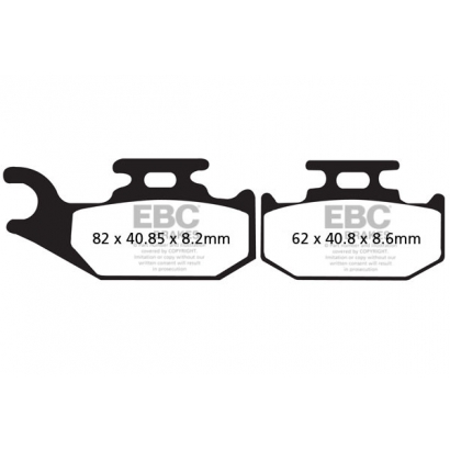 Klocki hamulcowe Suzuki LT-A/LT-F EBC FA414TT