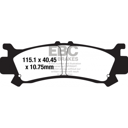Klocki hamulcowe EBC FA701TT