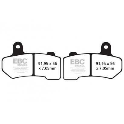 Klocki hamulcowe Harley Davidson Touring EBC FA409