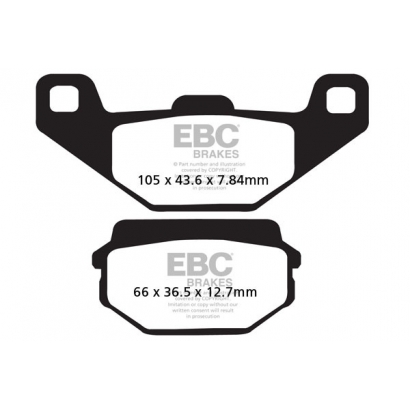 Klocki hamulcowe SYM CT125/Huskey 125 EBC FA297