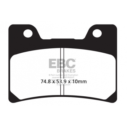 Klocki hamulcowe FZR 600/V-Max 12 EBC FA160