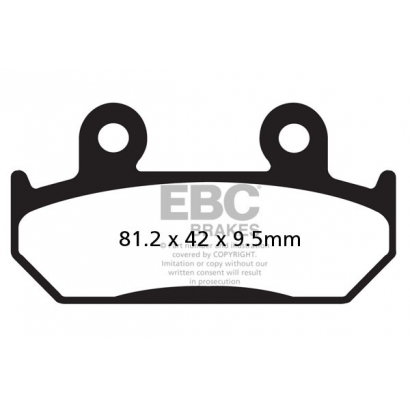 Klocki hamulcowe HONDA CBR 600 FM/FN/FP/FR EBC FA203