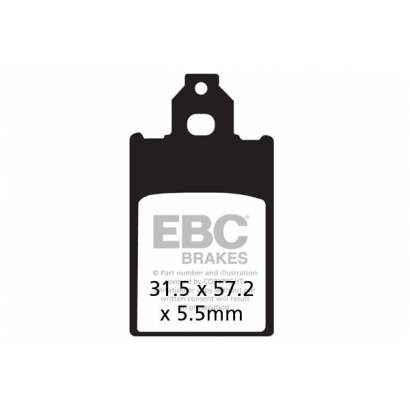 Klocki hamulcowe YAMAHA DT 50 R 1997-2001 EBC FA116