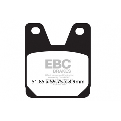 Klocki hamulcowe Yamaha XJR 1300/R1/R7 EBC FA267