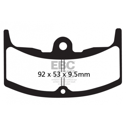 Klocki hamulcowe HONDA	VT 250/400/500 EBC FA080/2