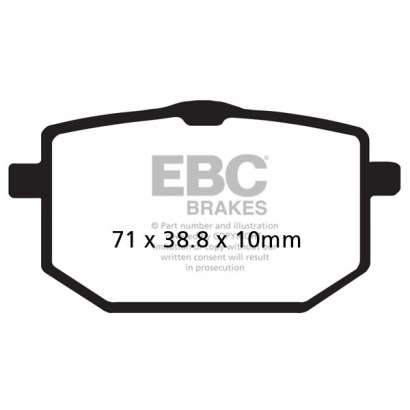 Klocki hamulcowe YAMAHA XT 600 Z TENERE EBC FA118