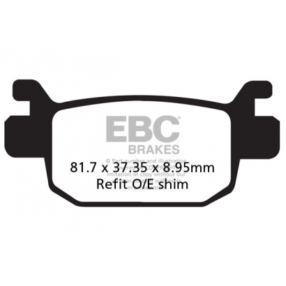 Klocki hamulcowe HONDA NSS 300 D FORZA EBC SFA415HH