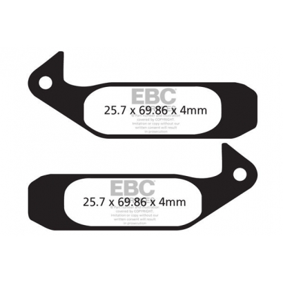 Klocki rowerowe EBC (spiekane) Magura Gustav CFA280HH