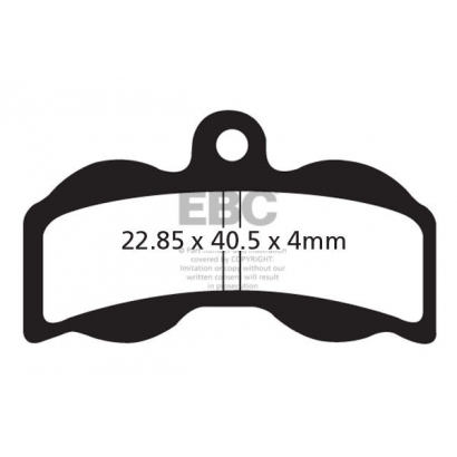 Klocki rowerowe EBC (organiczne) Hope 4 Piston XC4 CFA300