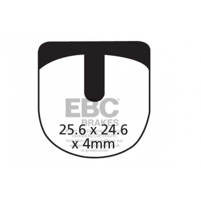 Klocki rowerowe EBC (organiczne) Quad Taiwan CFA332