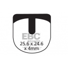 Klocki rowerowe EBC (organiczne) Quad Taiwan CFA332