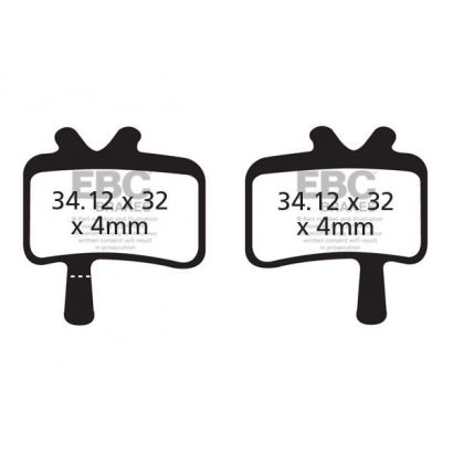 Klocki rowerowe EBC (spiekane) Avid System Juicy 3, 5 & 7 Hydraulic Ultimate & Mechanical BB7 CFA394