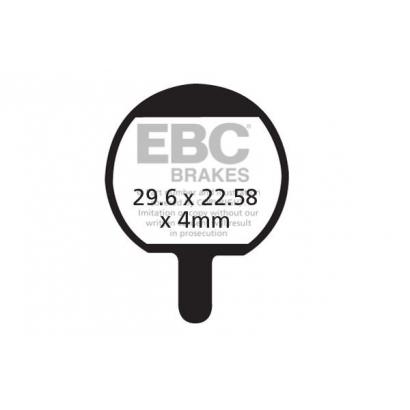 Klocki rowerowe EBC (organiczne) Hayes Sole GX-2 / MX-2 /MX-3 CFA421