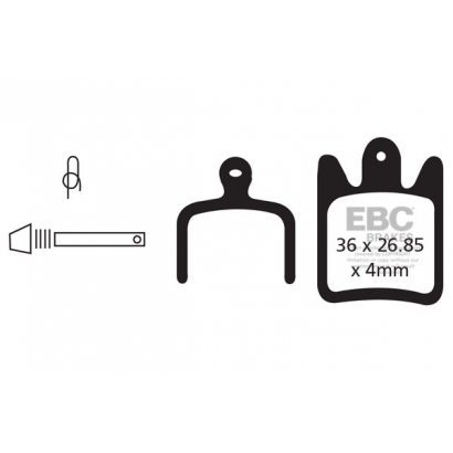 Klocki rowerowe EBC (organiczne wyczynowe) Hope Moto V2 CFA469R