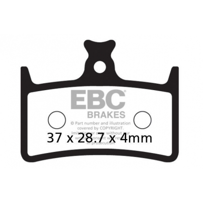 Klocki rowerowe EBC (organiczne) Hope E4 CFA647