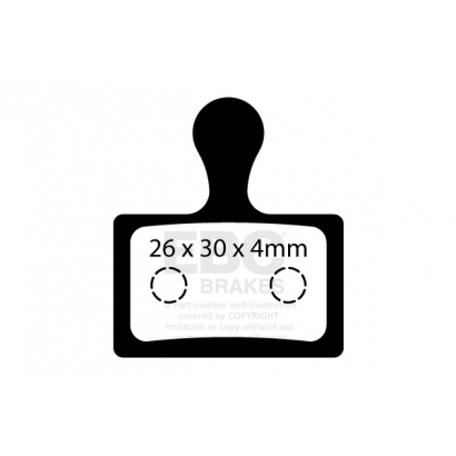 Klocki rowerowe EBC (organiczne) Shimano BR-RS805 CFA734