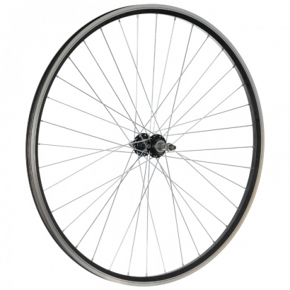 Koło tył 28'' piasta SFDM-CT25R nakrętki V-brake pod wolnobieg czarne