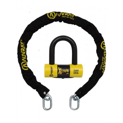 AUVRAY zestaw łańcuch typu lasso z kłódką XTREM MINI - długość 120cm, średnica 10mm