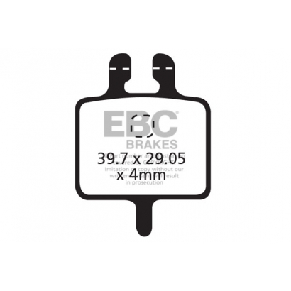 Klocki rowerowe EBC (organiczne wyczynowe) Grimeca Mechanical System 1 & 15 CFA309R