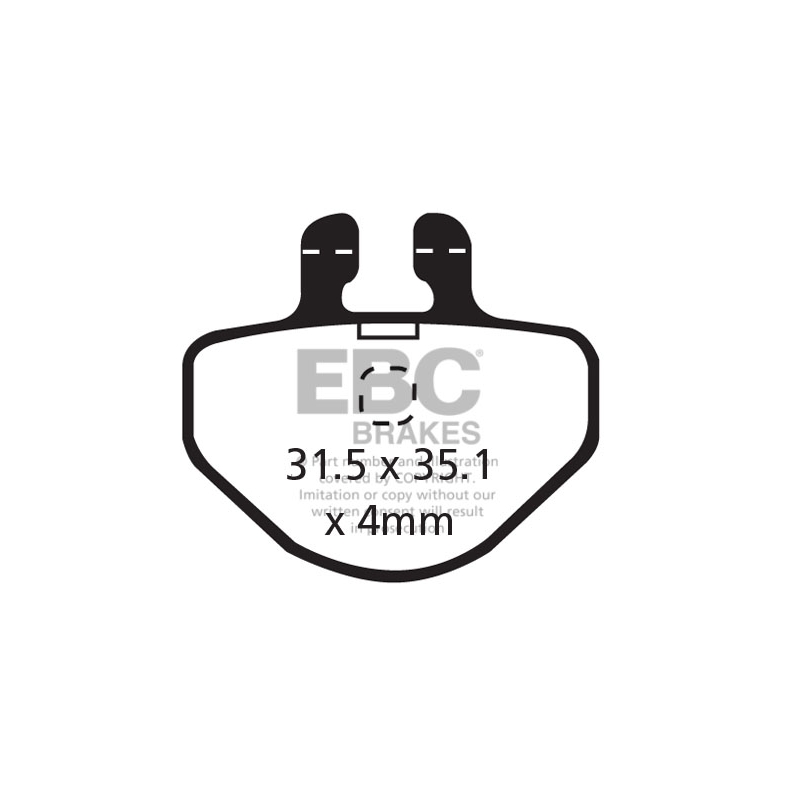 Klocki rowerowe EBC (organiczne wyczynowe) Grimeca 7 CFA311R